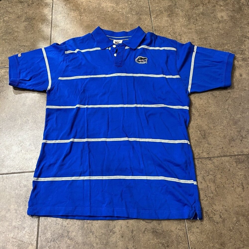 Florida Gators Polo Shirt Mens XL Blue Nike Short Sleeve College Football‎